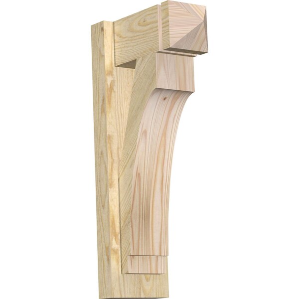 Ekena Millwork Imperial Arts & Crafts Rough Sawn Outlooker, Douglas Fir, 6"W x 12"D x 24"H OUT06X12X24IMP03RDF - main